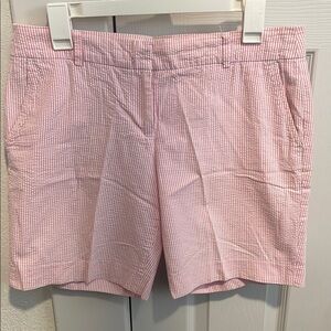 J Crew Pink Seersucker Women's Shorts